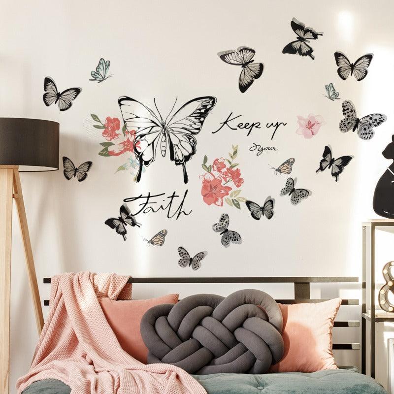 Butterfly Decal PVC Self adhesive Wall Sticker Home Decor