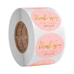500pcs Thank You For Your Order Stickers