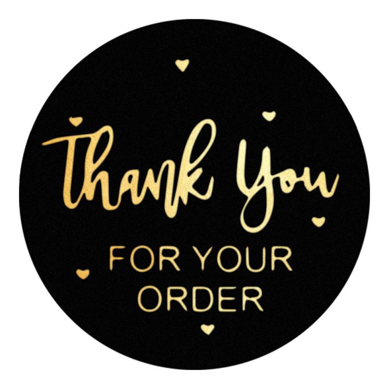 500pcs Thank You For Your Order Stickers