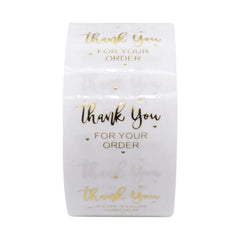 500pcs Thank You For Your Order Stickers