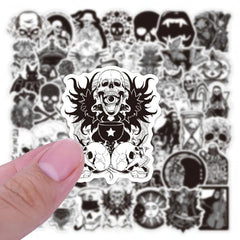 100PCS Gothic Punk Skull Stickers DIY Decorations