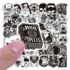 100PCS Gothic Punk Skull Stickers DIY Decorations