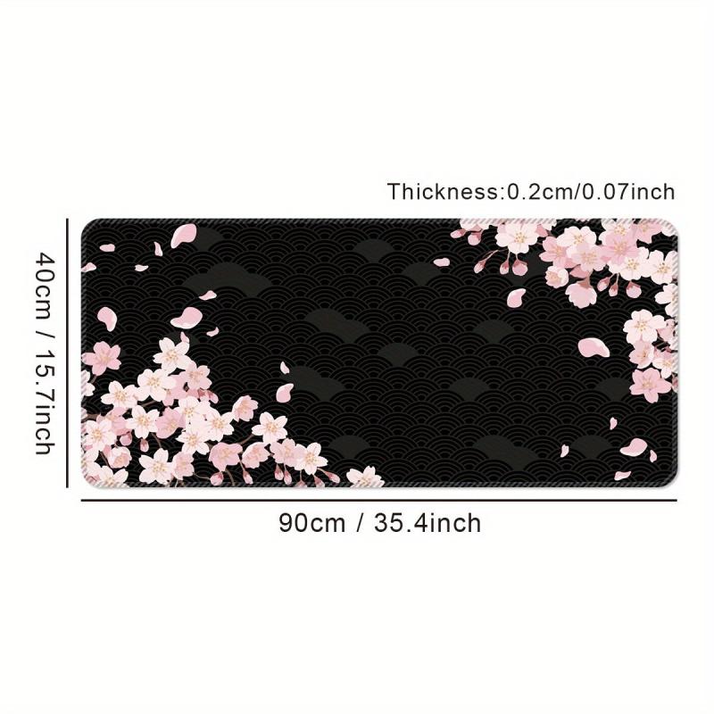 Cherry Blossoms Extended Mouse Pad Thick Non-slip Mat for E-sports