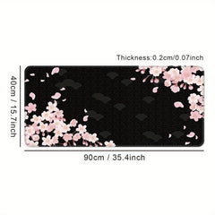 Cherry Blossoms Extended Mouse Pad Thick Non-slip Mat for E-sports