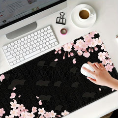 Cherry Blossoms Extended Mouse Pad Thick Non-slip Mat for E-sports
