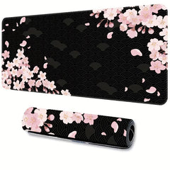 Cherry Blossoms Extended Mouse Pad Thick Non-slip Mat for E-sports