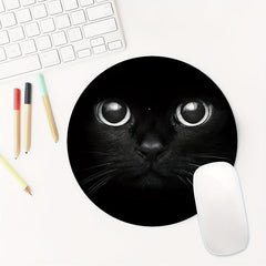 Round Cat Mouse Pad Non Slip Washable Mousepad 20cmx20cm