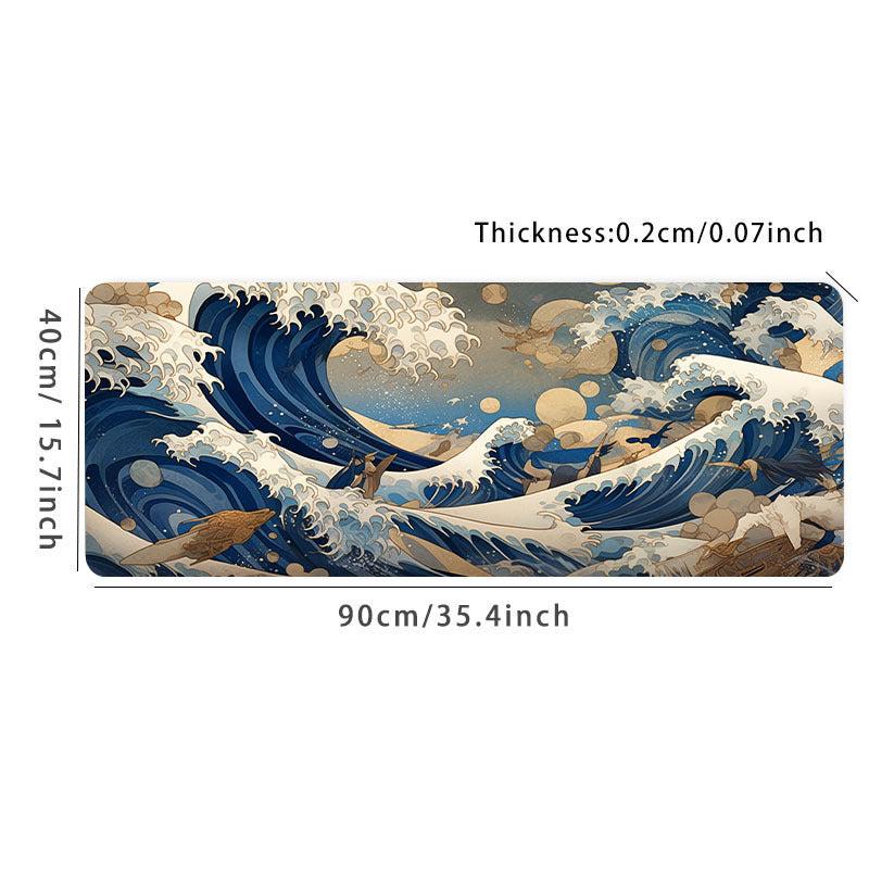 Sea Wave Animated Movie Rubber Non-slip Mousepad