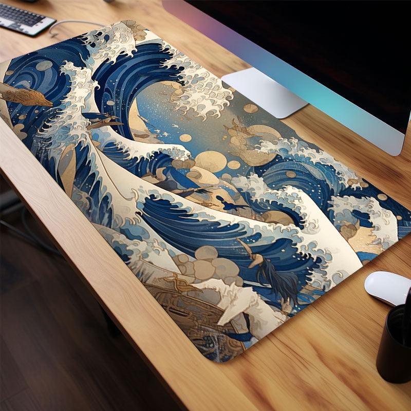 Sea Wave Animated Movie Rubber Non-slip Mousepad