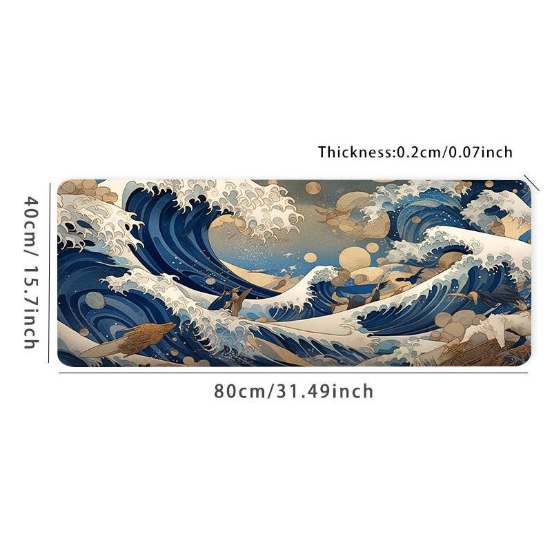 Sea Wave Animated Movie Rubber Non-slip Mousepad