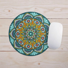 Floral Mouse & Keyboard Pad Non Slip Round