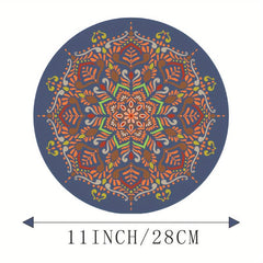 Floral Mouse & Keyboard Pad Non Slip Round