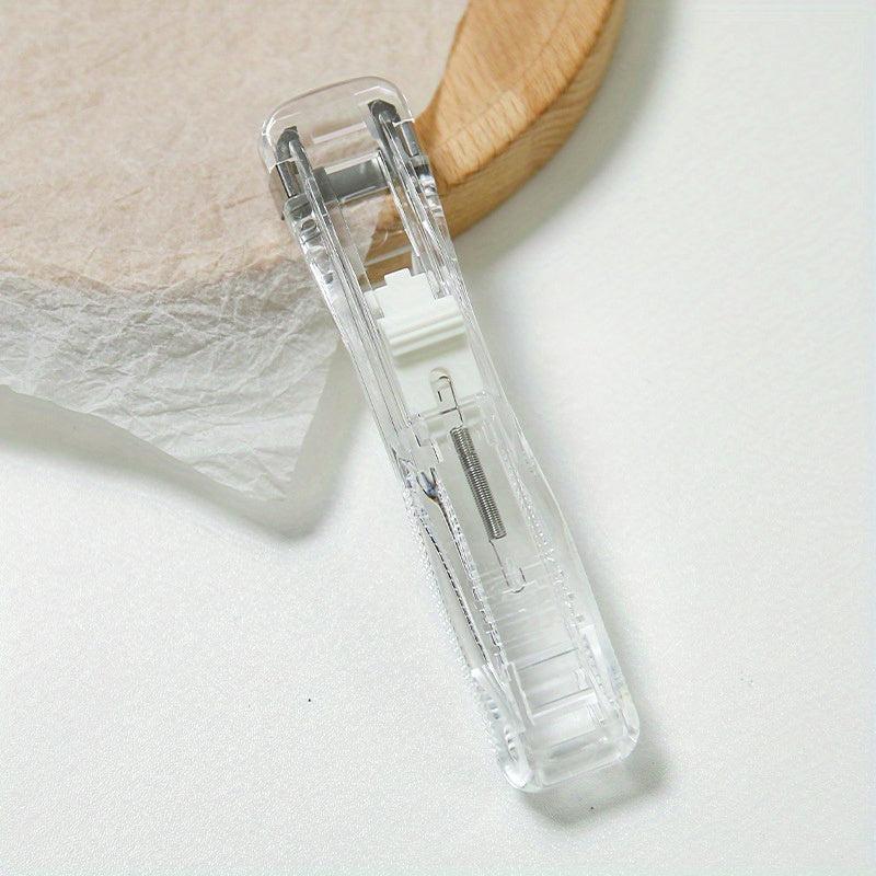 Portable Handheld Paper Clip Stapler Clamp for Office Home School Documents
