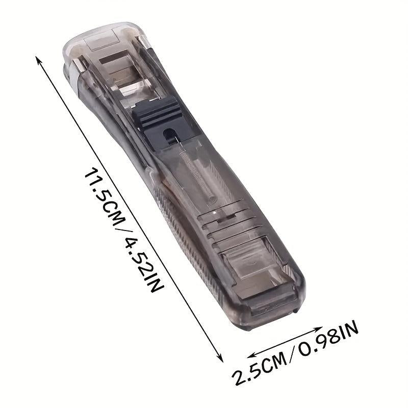 Portable Handheld Paper Clip Stapler Clamp for Office Home School Documents