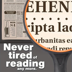 10x Magnifying Glass Handheld Reading Magnifier with Anti Slip Handle