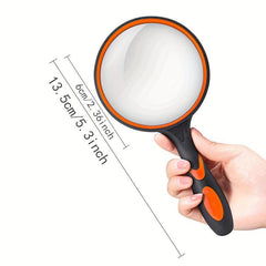 10x Magnifying Glass Handheld Reading Magnifier with Anti Slip Handle