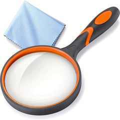 10x Magnifying Glass Handheld Reading Magnifier with Anti Slip Handle