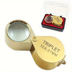 Pocket Jewellers Glass Magnifying Magnifier Eye Jewelry 30 X 21mm