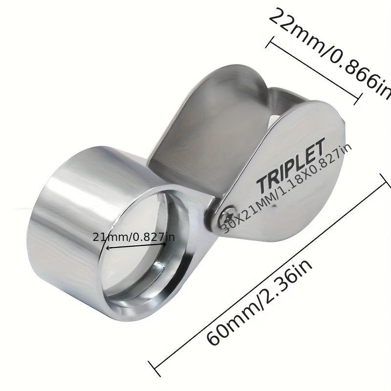 Pocket Jewellers Glass Magnifying Magnifier Eye Jewelry 30 X 21mm