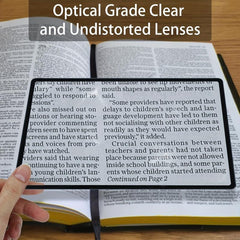 Full Page 17.78x11 Large Sheet Magnifier 3X Magnifying Glass Reading Aid
