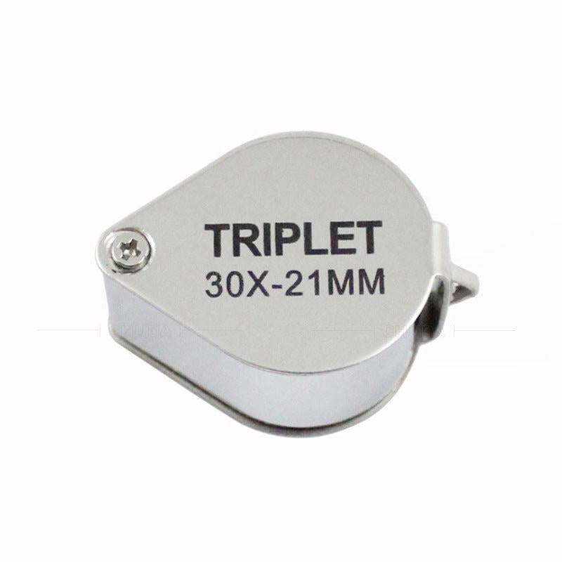 Pocket Size Folding Jewelry Loupe Magnifying Glass 10X 20X 30X Metal