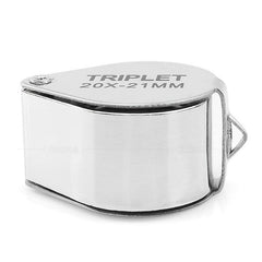 Pocket Size Folding Jewelry Loupe Magnifying Glass 10X 20X 30X Metal