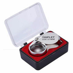Pocket Size Folding Jewelry Loupe Magnifying Glass 10X 20X 30X Metal