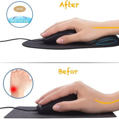 Office Mousepad With Gel Wrist Support Pink