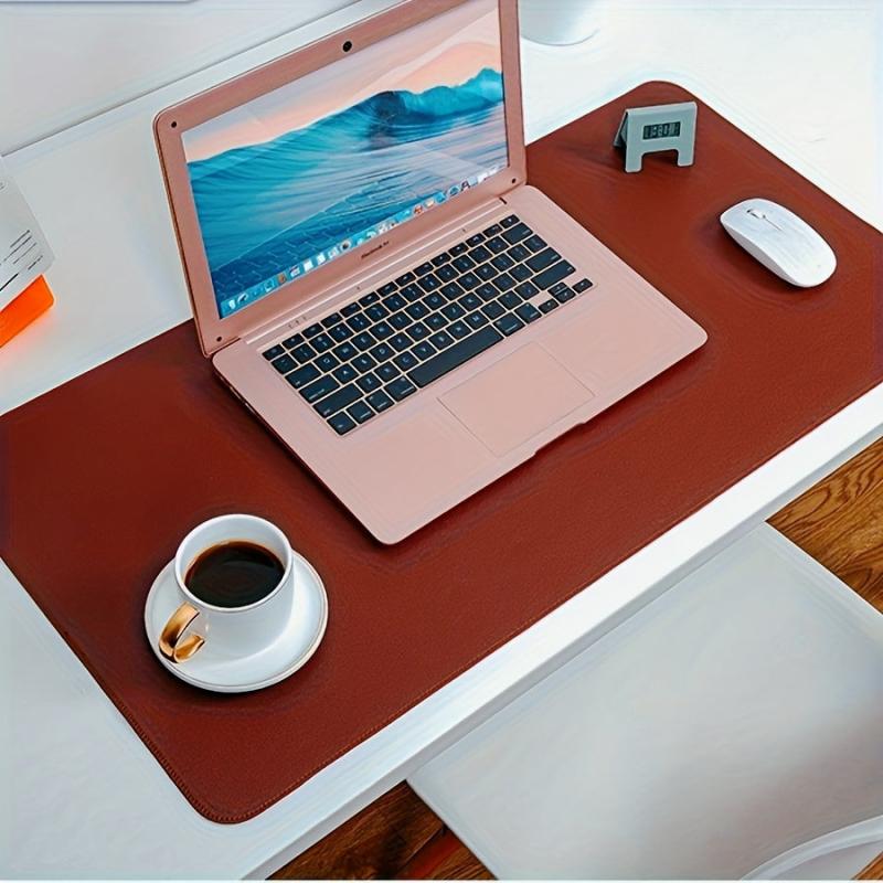 Medium Pink Leather Mouse Pad with Car Line
