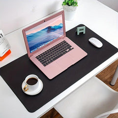 Medium Pink Leather Mouse Pad with Car Line