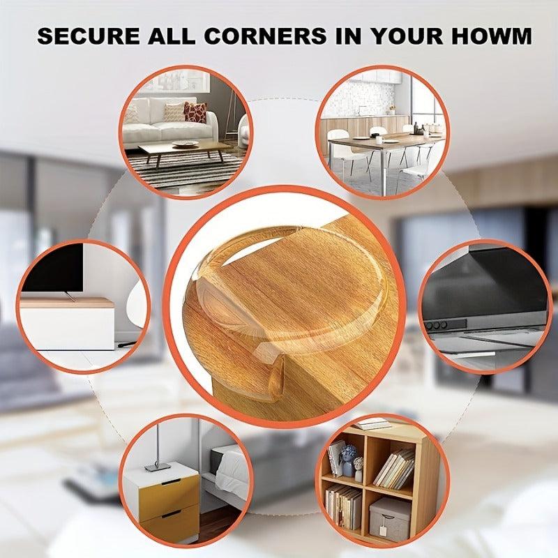 6pcs Transparent Corner Protector Anti Collision Pad for Furniture