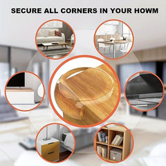 6pcs Transparent Corner Protector Anti Collision Pad for Furniture