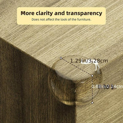 6pcs Transparent Corner Protector Anti Collision Pad for Furniture