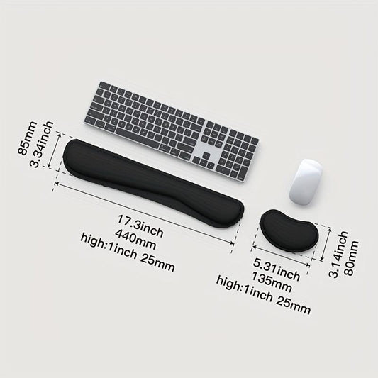 Keyboard Support Wrist Pad Set for School Office and Home
