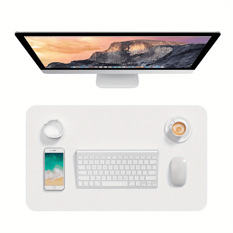 Non Slip Leather Desk Pad Protector Mouse Pad for Office and Home