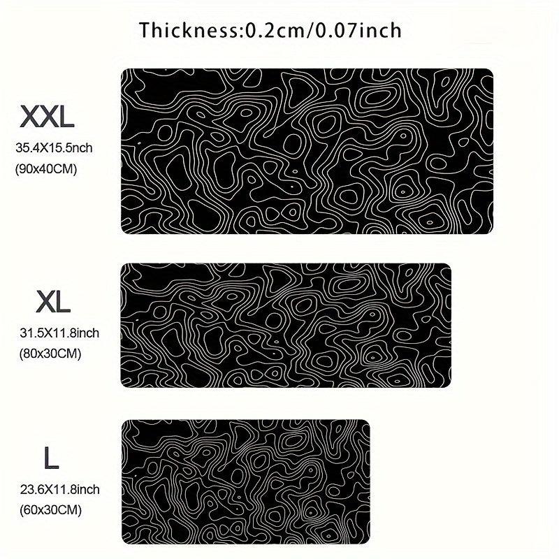 Seamless Terrain Map Mouse Pad Non Slip Soft Rubber Gamer Keyboard Mat