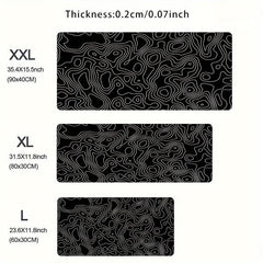 Seamless Terrain Map Mouse Pad Non Slip Soft Rubber Gamer Keyboard Mat