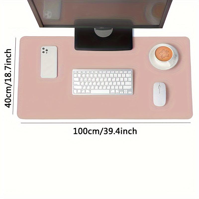 Large Eye Protection Desk Mat PU Waterproof Mouse Pad Desktop Keyboard Table Mat