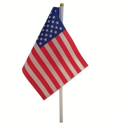 10pcs American Hand Held Mini Flags Decorations 1 Dozen 10pcs