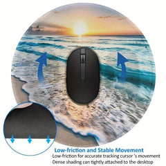 Tropical Beach View Mouse Pad Non-slip Base