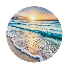 Tropical Beach View Mouse Pad Non-slip Base