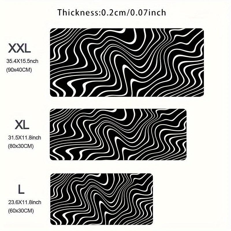 Topographic Map Mouse Pad Non Slip Gamer Keyboard Mat