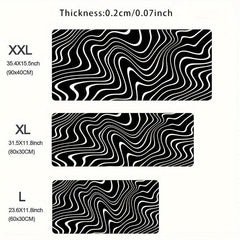 Topographic Map Mouse Pad Non Slip Gamer Keyboard Mat