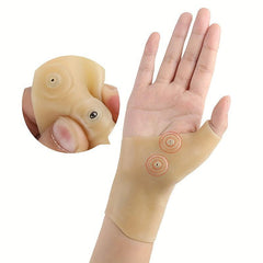 2pcs Mom Hand Magnet Gloves Keyboard Hand Care Cover Silicone Thumb Wrist Guard