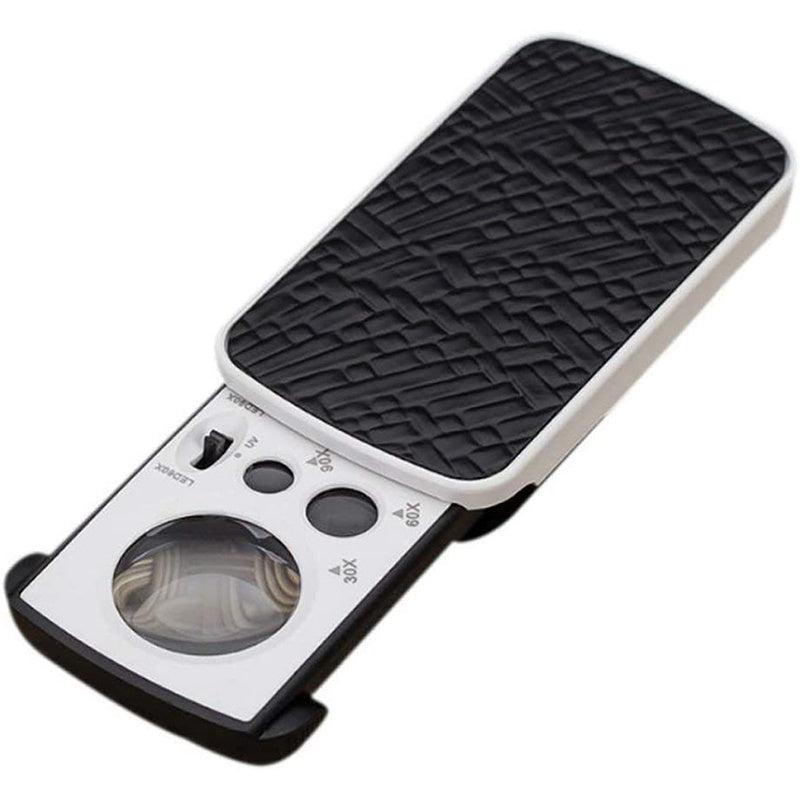 30X 60X 90X Jewelry Loupe Magnifier LED Lighted Eye Loupe Portable Magnifier