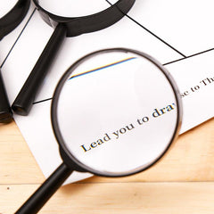 Large Handheld Magnifying Glass 5X True Glass Magnifier 12 45 Cm