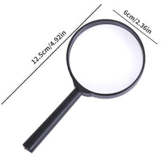 Large Handheld Magnifying Glass 5X True Glass Magnifier 12 45 Cm