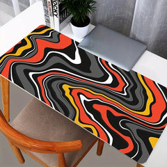 Red Yellow Art Layered Liquid Mouse Pad Office Computer