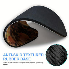 Raccoon Round Mouse Pad Washable Non Slip Rubber Base 20cmx20cm
