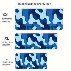 Large Camouflage Mouse Pad Non Slip Keyboard Mat Gamer Desk Mat